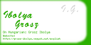 ibolya grosz business card